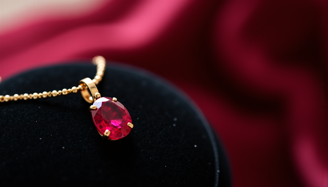 Pendentif rubis : Comment choisir la nuance de rouge parfaite ?